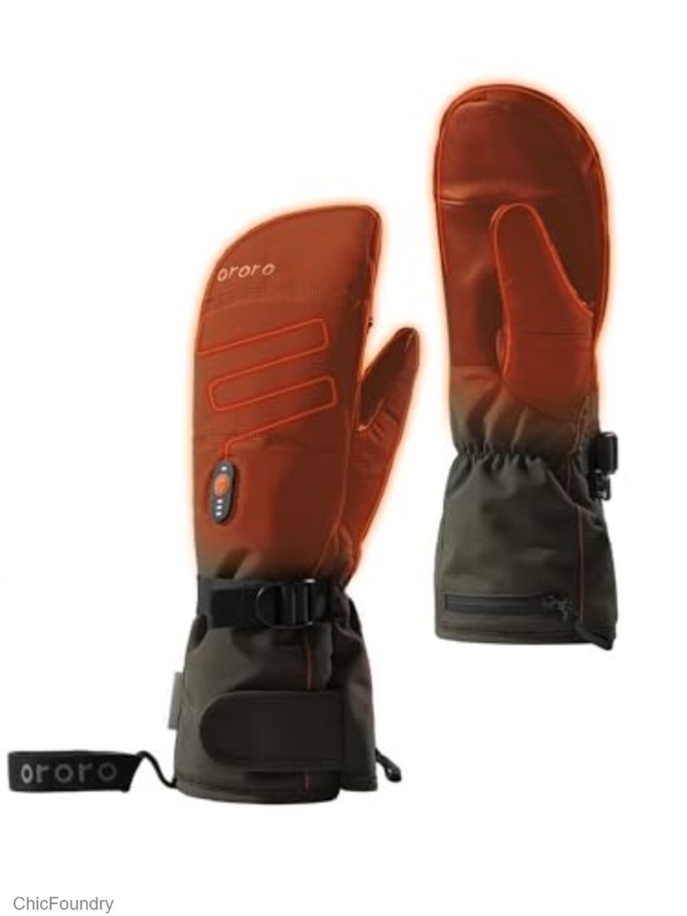 Heated Mittens Goatskin 3M Thinsulate Rechargeable Winter Gloves